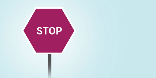 Das Bild zeigt ein Stoppschild Stoppschild,© iStockPhoto / mict