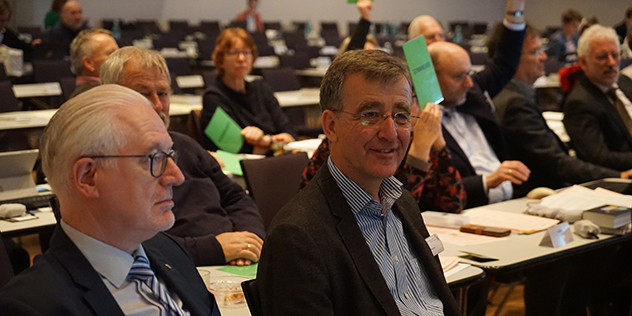 Joachim Pietzcker auf der Synodaltagung 2019 in Bamberg Joachim Pietzcker auf der Synodaltagung 2019 in Bamberg